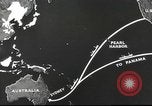 Image of US ocean supply lines to Australia Pacific Theater, 1942, second 40 stock footage video 65675062279