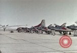 Image of Thunderbird aerobatic team Las Vegas Nevada USA, 1960, second 1 stock footage video 65675062287
