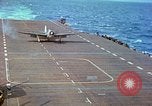 Image of aircraft carrier Pacific Ocean, 1944, second 44 stock footage video 65675062399