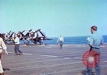 Image of aircraft carrier Pacific Ocean, 1944, second 62 stock footage video 65675062400