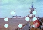 Image of aircraft carrier Pacific Ocean, 1944, second 8 stock footage video 65675062401