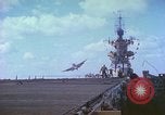Image of aircraft carrier Pacific Ocean, 1944, second 15 stock footage video 65675062401