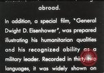 Immagine di Generale Dwight Eisenhower D Bruxelles Belgio, 1951, secondo 46 filmato di repertorio 65675062423