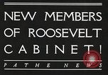 Image Roosevelt's cabinet United States USA, 1933, de la seconde 3 séquences d'archives historiques vidéo 65675062429