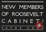 Image Roosevelt's cabinet United States USA, 1933, de la seconde 4 séquences d'archives historiques vidéo 65675062429