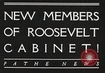 Image Roosevelt's cabinet United States USA, 1933, de la seconde 5 séquences d'archives historiques vidéo 65675062429