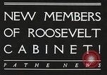 Image Roosevelt's cabinet United States USA, 1933, de la seconde 6 séquences d'archives historiques vidéo 65675062429