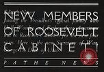 Image Roosevelt's cabinet United States USA, 1933, de la seconde 8 séquences d'archives historiques vidéo 65675062429