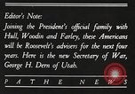 Image Roosevelt's cabinet United States USA, 1933, de la seconde 18 séquences d'archives historiques vidéo 65675062429
