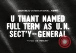 Image of Burmese diplomat U-Thant New York United States USA, 1962, second 1 stock footage video 65675062503