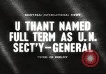 Image of Burmese diplomat U-Thant New York United States USA, 1962, second 3 stock footage video 65675062503
