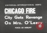 Immagine di Sullo skyline di Chicago e O'Leary home Chicago Illinois USA, 1955, secondo 14 filmato di repertorio 65675062509