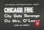 Immagine di Sullo skyline di Chicago e O'Leary home Chicago Illinois USA, 1955, secondo 15 filmato di repertorio 65675062509