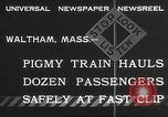 Image Les enfants voyagent sur le train tiré par petite locomotive Waltham Massachusetts USA, 1932, de la seconde 3 séquences d'archives historiques vidéo 65675062519