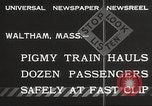 Image Les enfants voyagent sur le train tiré par petite locomotive Waltham Massachusetts USA, 1932, de la seconde 5 séquences d'archives historiques vidéo 65675062519