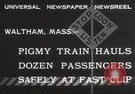 Image Les enfants voyagent sur le train tiré par petite locomotive Waltham Massachusetts USA, 1932, de la seconde 7 séquences d'archives historiques vidéo 65675062519