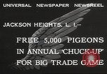 Standbild Tauben freigegeben Jackson Heights Long Island New York USA, 1932, aus Sekunde 4 historischem Filmmaterial Videoclip 65675062521