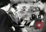 Image of international jewelery exhibition Spain, 1950, second 24 stock footage video 65675062534