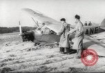 Image of crash landing of airplane Germany, 1953, second 15 stock footage video 65675062539