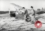 Image of crash landing of airplane Germany, 1953, second 16 stock footage video 65675062539