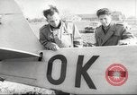 Image of crash landing of airplane Germany, 1953, second 27 stock footage video 65675062539