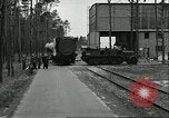Image of A-4 missile towed for simulated launch at Test Stand 5 Peenemunde Germany, 1943, second 3 stock footage video 65675062547