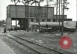 Image of A-4 missile towed for simulated launch at Test Stand 5 Peenemunde Germany, 1943, second 23 stock footage video 65675062547