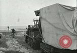 Image of A-4 missile towed for simulated launch at Test Stand 5 Peenemunde Germany, 1943, second 26 stock footage video 65675062547
