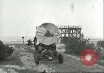 Image of A-4 missile towed for simulated launch at Test Stand 5 Peenemunde Germany, 1943, second 32 stock footage video 65675062547