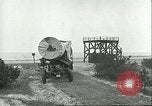 Image of A-4 missile towed for simulated launch at Test Stand 5 Peenemunde Germany, 1943, second 34 stock footage video 65675062547