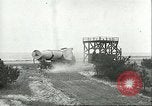 Image of A-4 missile towed for simulated launch at Test Stand 5 Peenemunde Germany, 1943, second 36 stock footage video 65675062547