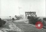 Image of A-4 missile towed for simulated launch at Test Stand 5 Peenemunde Germany, 1943, second 39 stock footage video 65675062547