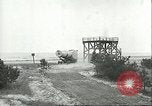 Image of A-4 missile towed for simulated launch at Test Stand 5 Peenemunde Germany, 1943, second 41 stock footage video 65675062547
