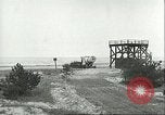 Image of A-4 missile towed for simulated launch at Test Stand 5 Peenemunde Germany, 1943, second 45 stock footage video 65675062547