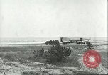 Image of A-4 missile towed for simulated launch at Test Stand 5 Peenemunde Germany, 1943, second 50 stock footage video 65675062547