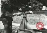 Image of German rocket technicians work on V-2 missile Blizna Poland, 1944, second 33 stock footage video 65675062552