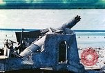 Image of Japanese coastal defense gun Tarawa Gilbert Islands, 1944, second 1 stock footage video 65675062569