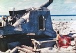 Image of Japanese coastal defense gun Tarawa Gilbert Islands, 1944, second 17 stock footage video 65675062569