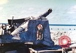 Image of Japanese coastal defense gun Tarawa Gilbert Islands, 1944, second 34 stock footage video 65675062569