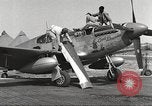 Standbild Masse crewmwn Wartung P-51s der 332 Fighter Group Termoli Italien, 1944, aus Sekunde 9 historischem Filmmaterial Videoclip 65675062602