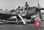 Standbild Masse crewmwn Wartung P-51s der 332 Fighter Group Termoli Italien, 1944, aus Sekunde 11 historischem Filmmaterial Videoclip 65675062602