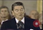 Image of President Ronald Reagan Washington DC USA, 1985, second 15 stock footage video 65675062618