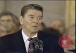 Image of President Ronald Reagan Washington DC USA, 1985, second 27 stock footage video 65675062618