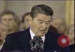 Image of President Ronald Reagan Washington DC USA, 1985, second 32 stock footage video 65675062618