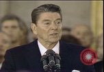 Image of President Ronald Reagan Washington DC USA, 1985, second 33 stock footage video 65675062618