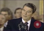 Image of President Ronald Reagan Washington DC USA, 1985, second 53 stock footage video 65675062618