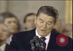 Image of President Ronald Reagan Washington DC USA, 1985, second 54 stock footage video 65675062618