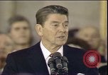 Image of President Ronald Reagan Washington DC USA, 1985, second 57 stock footage video 65675062618