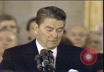 Image of President Ronald Reagan Washington DC USA, 1985, second 4 stock footage video 65675062619