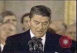 Image of President Ronald Reagan Washington DC USA, 1985, second 12 stock footage video 65675062619